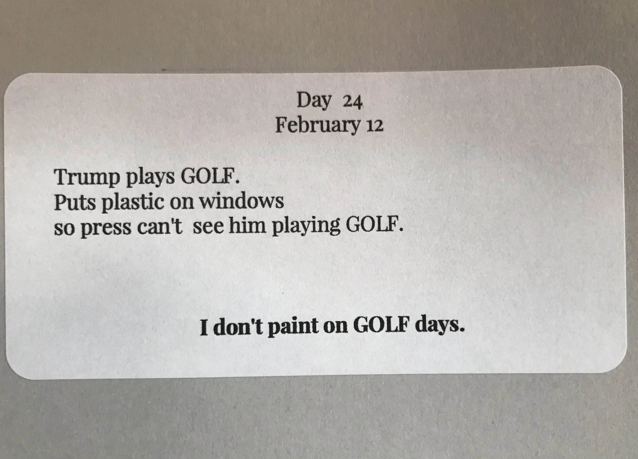 Day 24 February 12