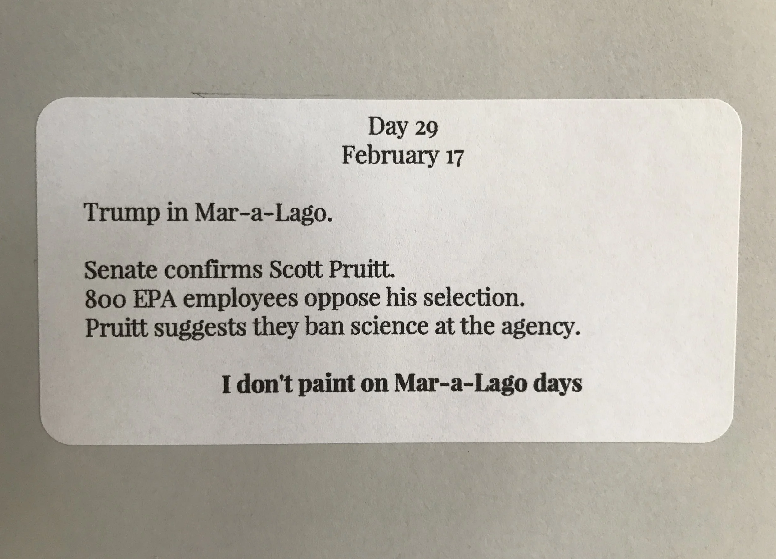 Day 29 February 17