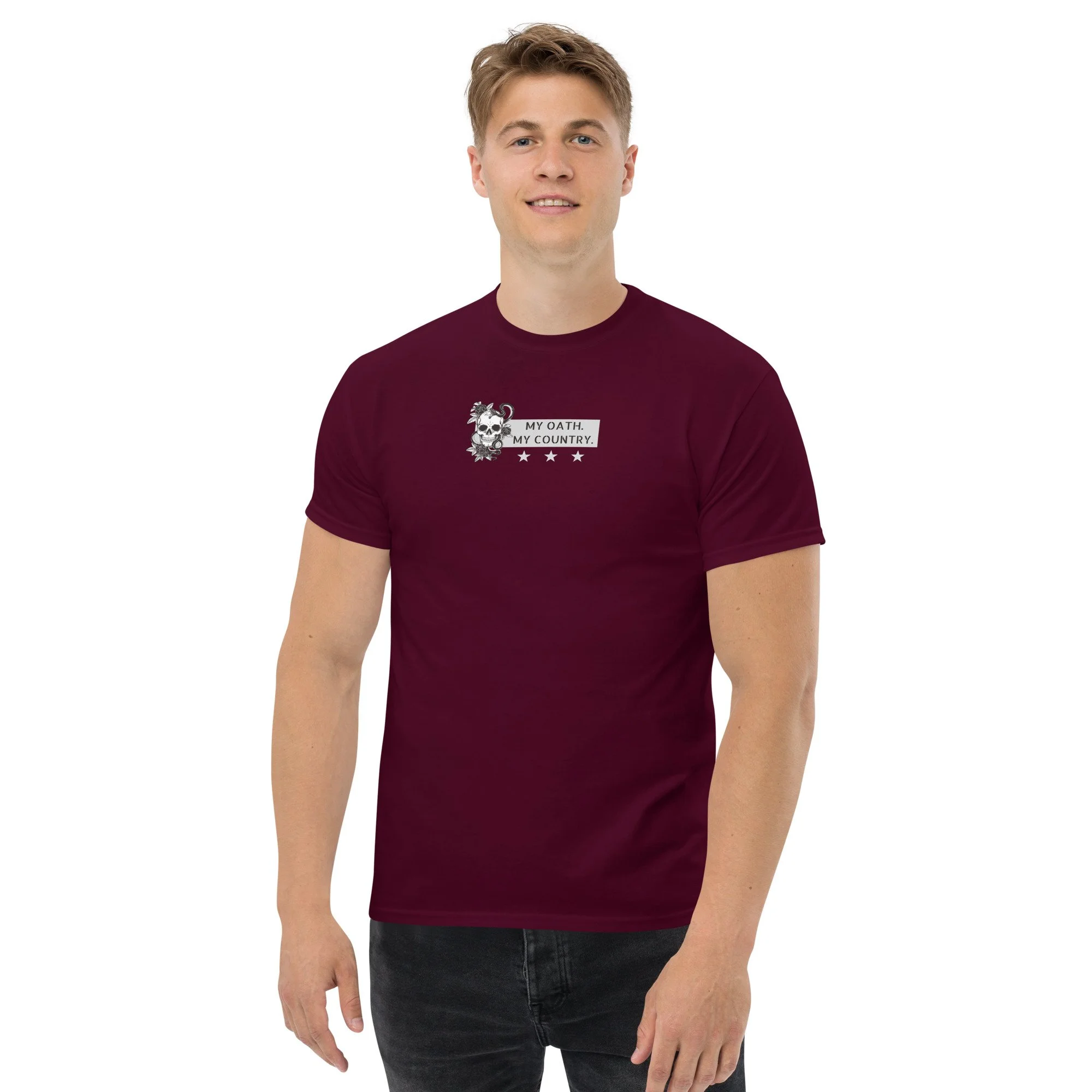 unisex-classic-tee-maroon-front-66d7ad5801f99.jpg