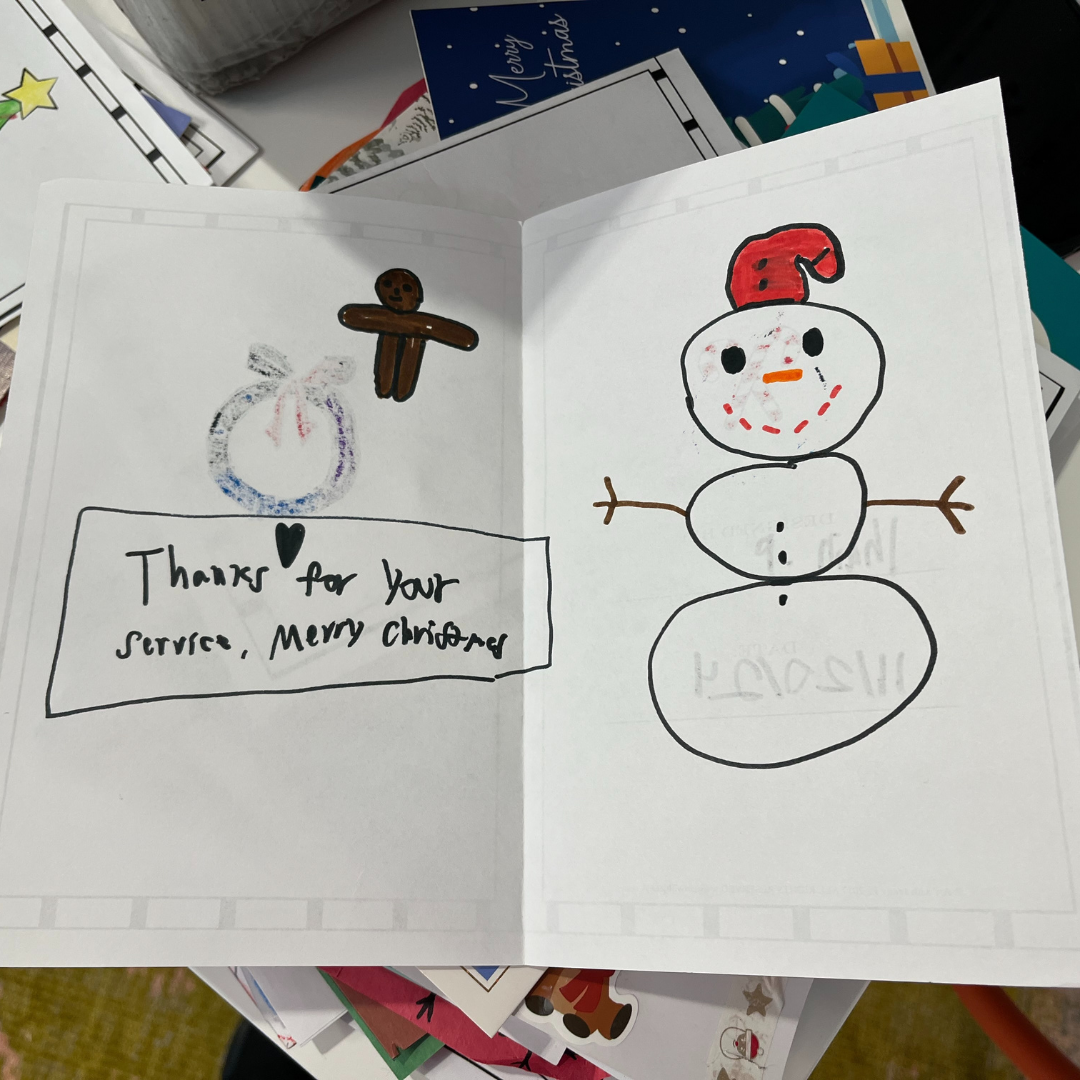 Christmas Cards For Our Troops Reading Event