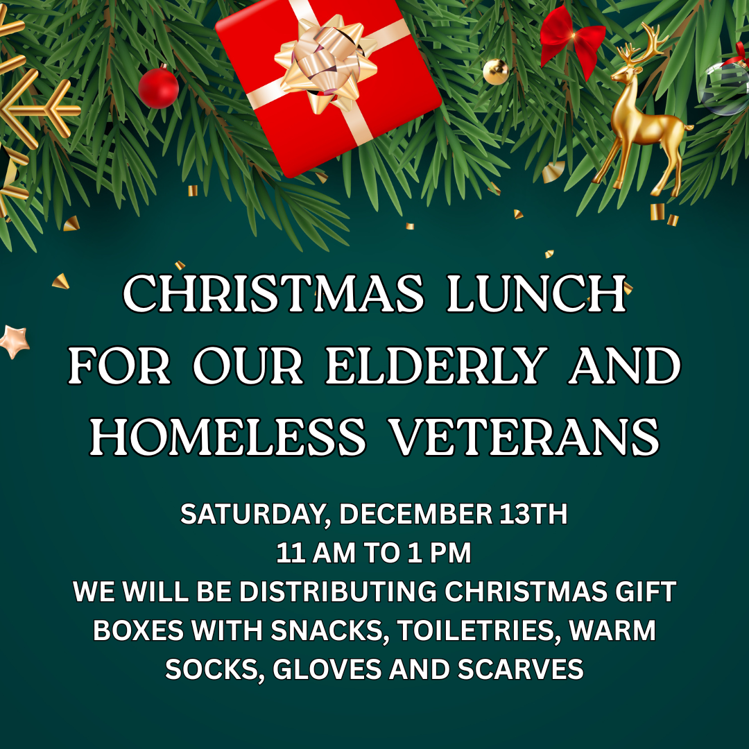 Christmas Lunch For Elderly and Homeless Veterans