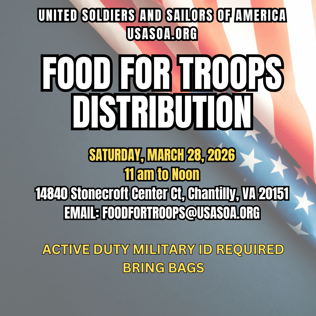 MAJOR 'FOOD FOR TROOPS' DISTRIBUTION EVENT — USASOA