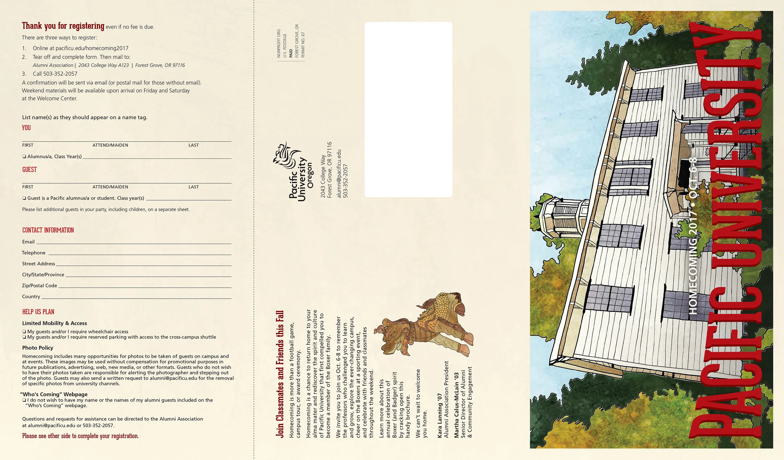 2017 Registration Brochure outside