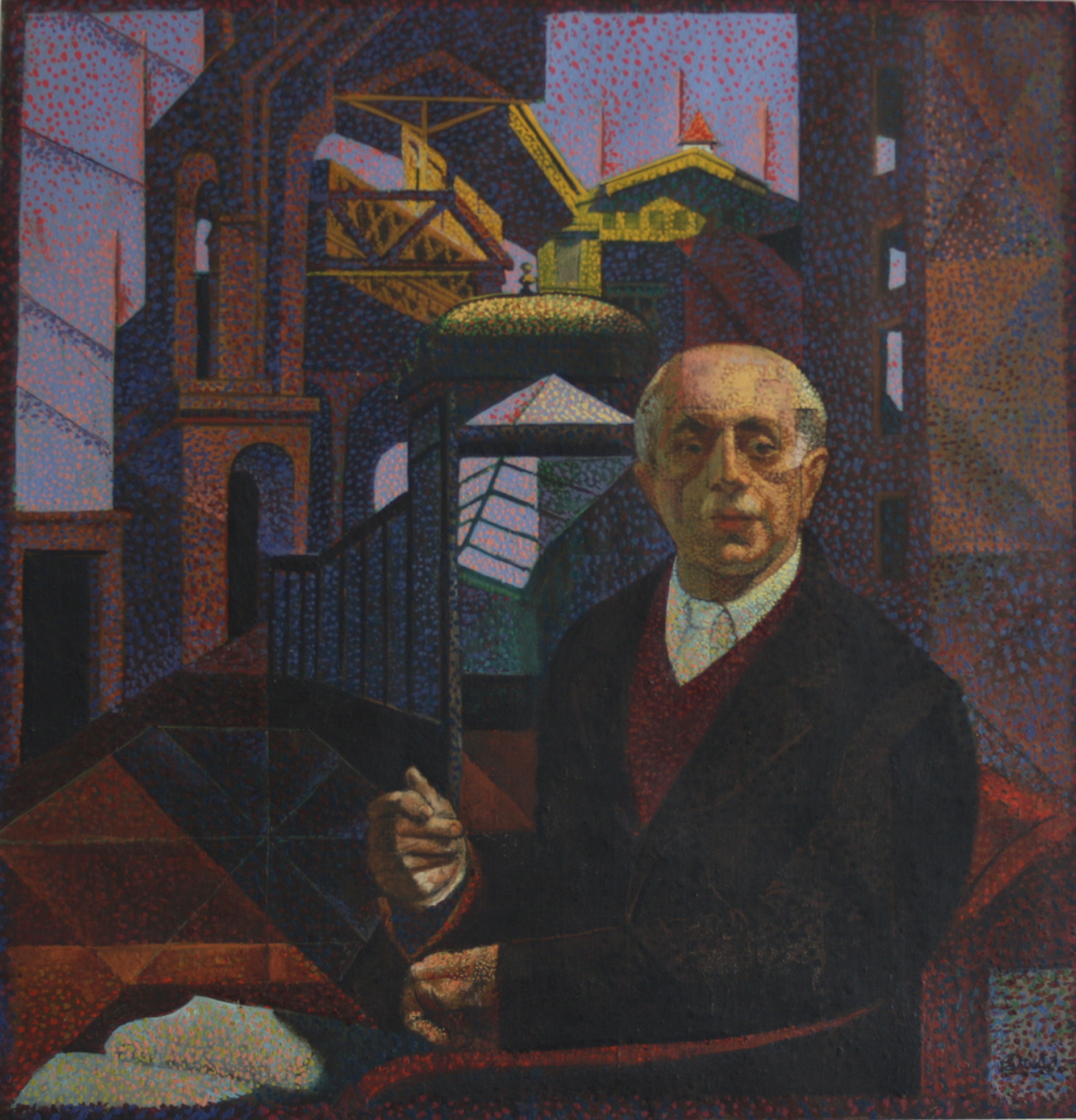 Francis Criss (1901-1973) The Thinker , c. 1940 Oil on canvas 26 x 25 inches. signed: l. r. Criss