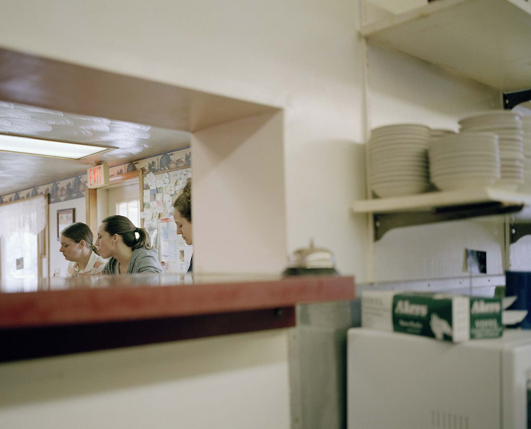    Jennifer, Chrissy and Terry, Pam’s Diner, Cleveland, NY.   , 2007    Ink jet print, edition of 5 + 2AP    9.5 x 11.75 inches  