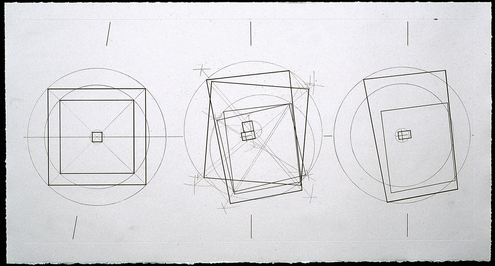 Robert Kirschbaum Squaring the Mount, No. 3 , 1998 Etching 32 1/2 x 65 inches