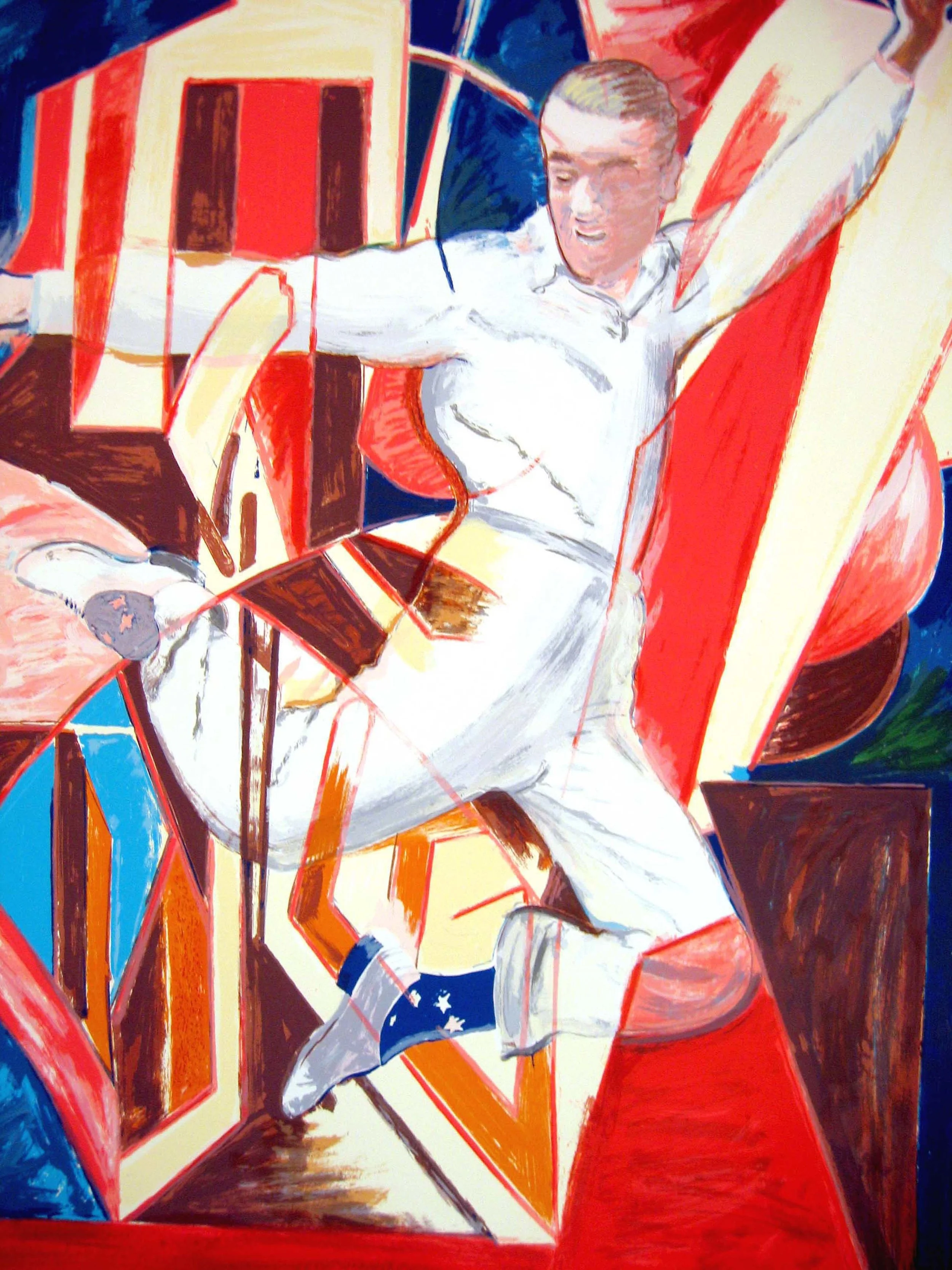 Larry Rivers Astaire in the Air, 1990 Screen print, A.P. 1/12; Ed. of 65 55 x 40 inches