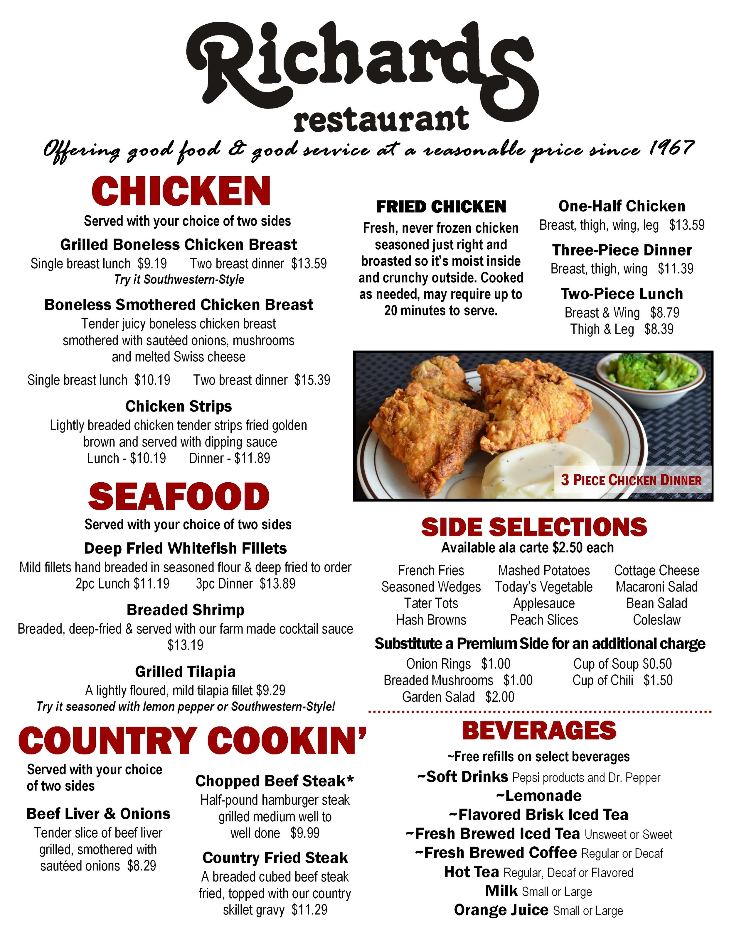 Lunch/Dinner — Richards Restaurants
