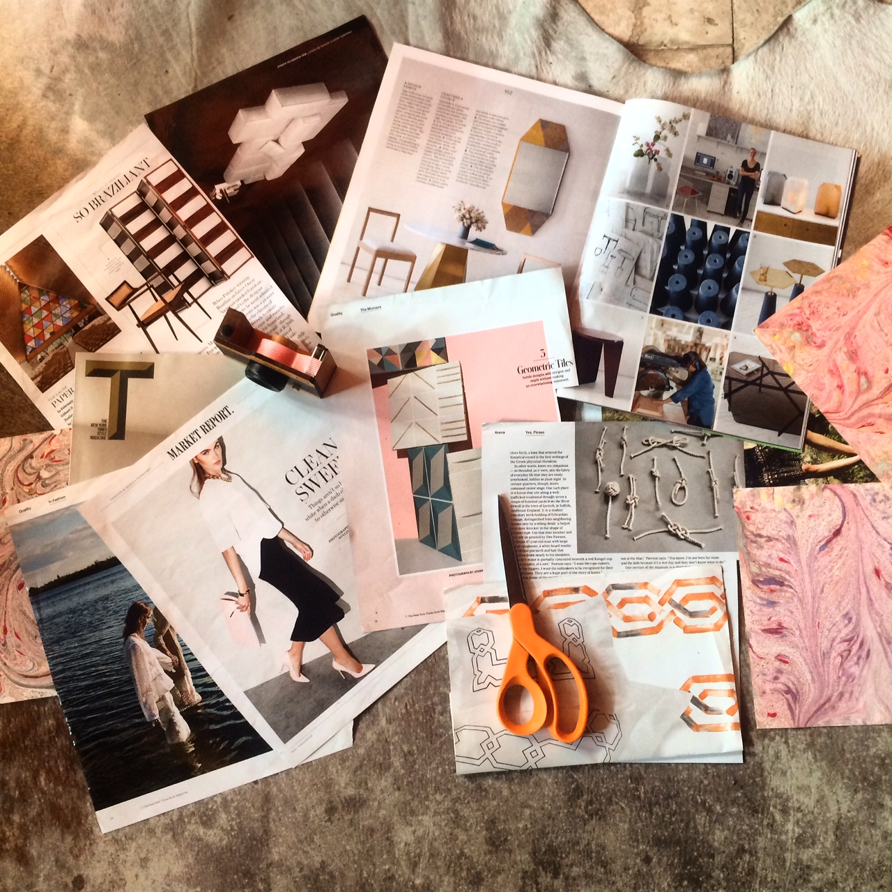 and then sometimes you just have to plunk down on the floor and look back at some of the goodies collected to *inspire* ! no screen needed! yay!