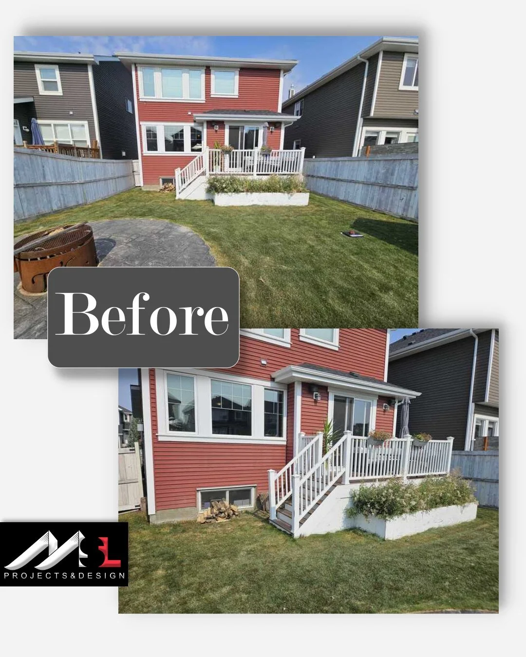 New size +  new style + same backyard = totally transformed!✨

Ending the deck season strong with this one!!
Let us know what you think!!