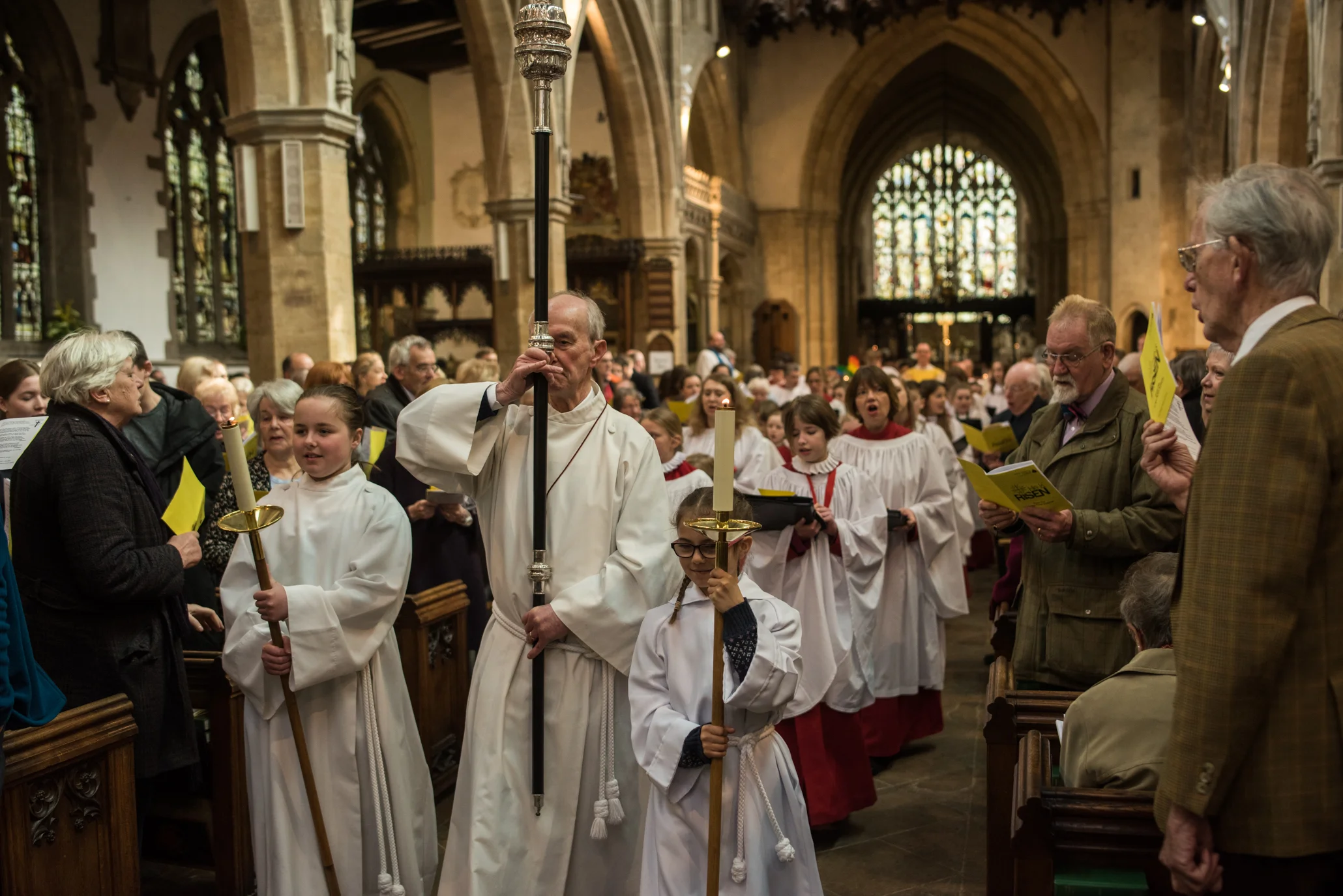 Easter day service at Holy Trinity Church Stratford-upon-Avon 2018