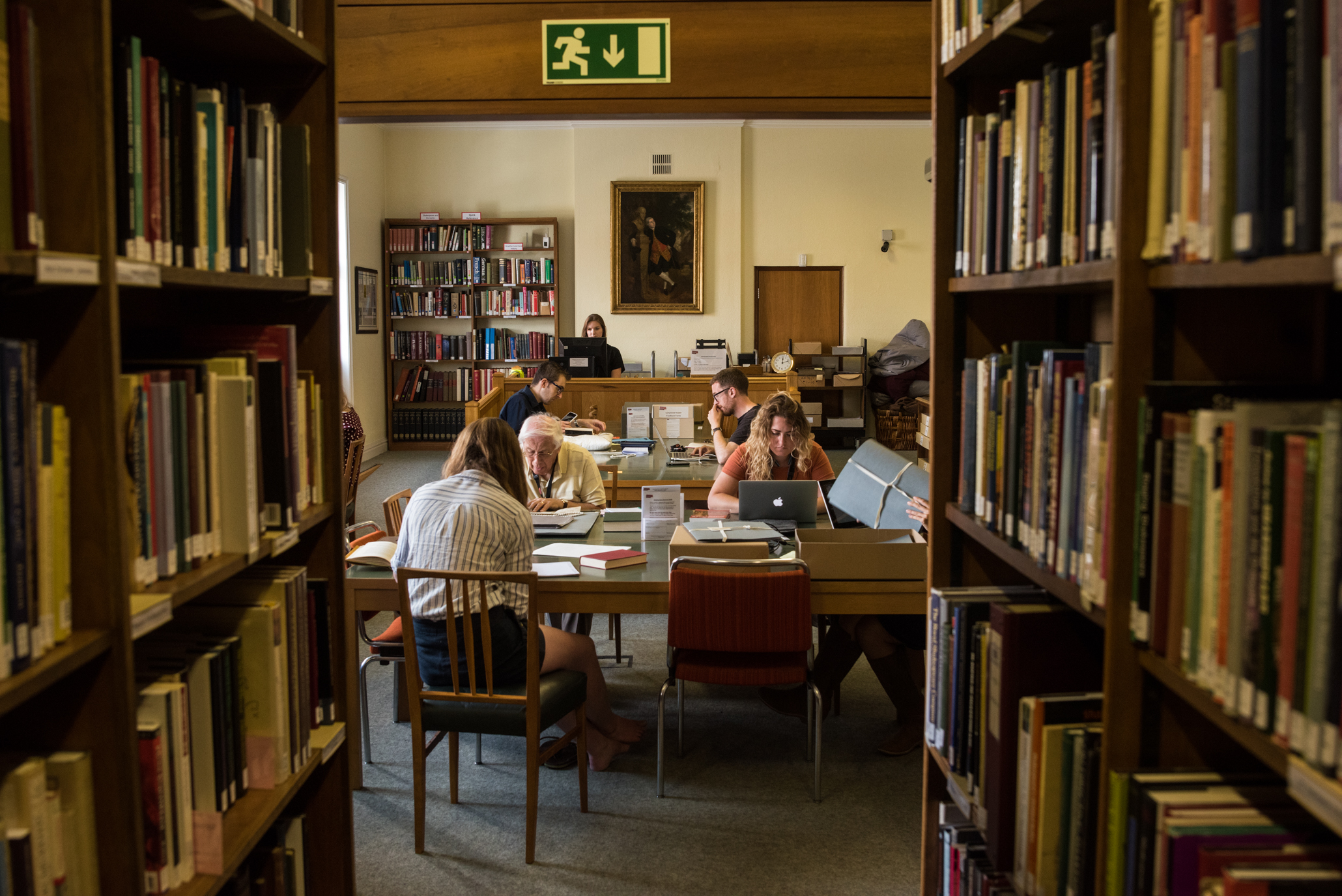 Copy of Reading room for viewing of archive materials for research