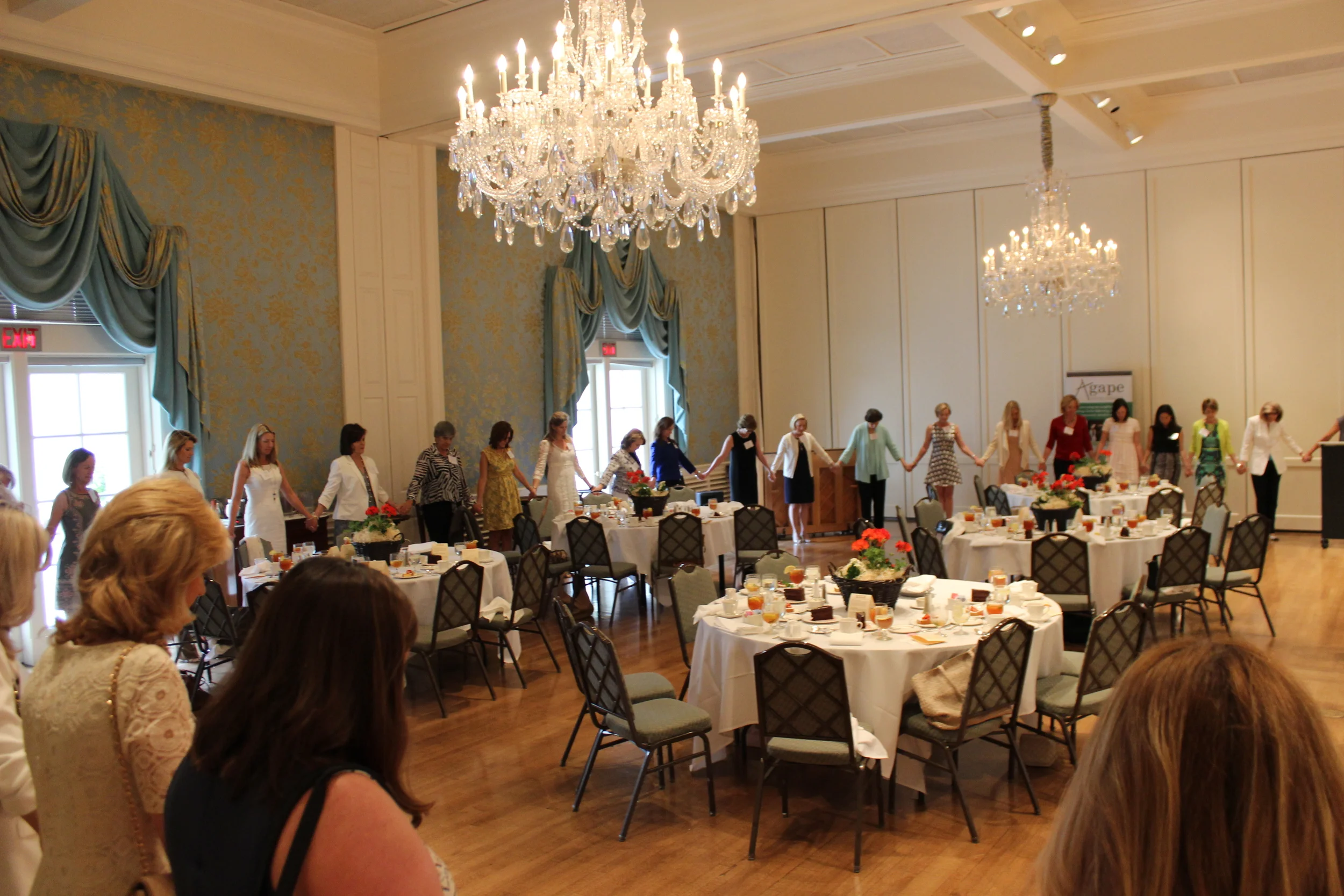 We ended with all of us circling together to pray for the blessings of this year and for next year!