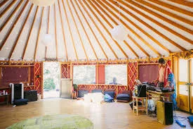 Our Yoga Room, A Beautiful Yurt!!