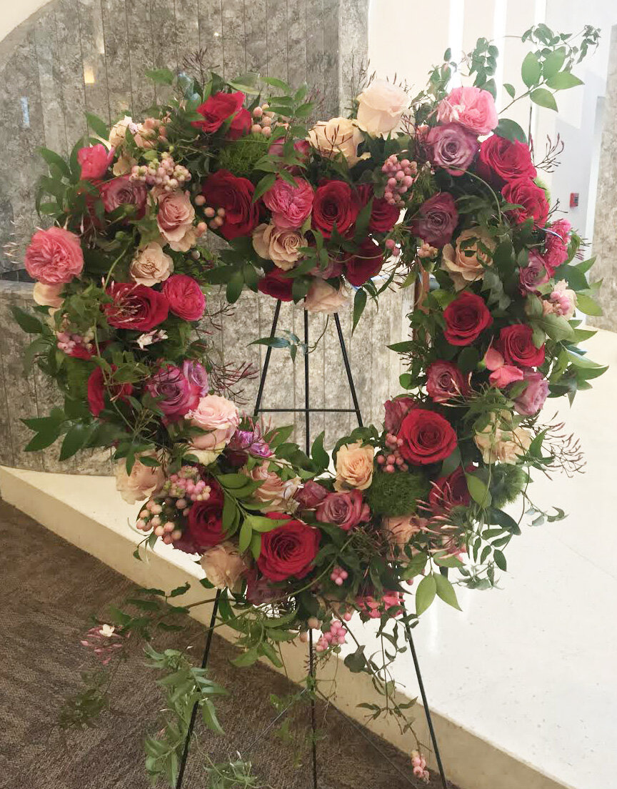 Heart Wreath Sympathy Flowers in Denver Colorado.jpg