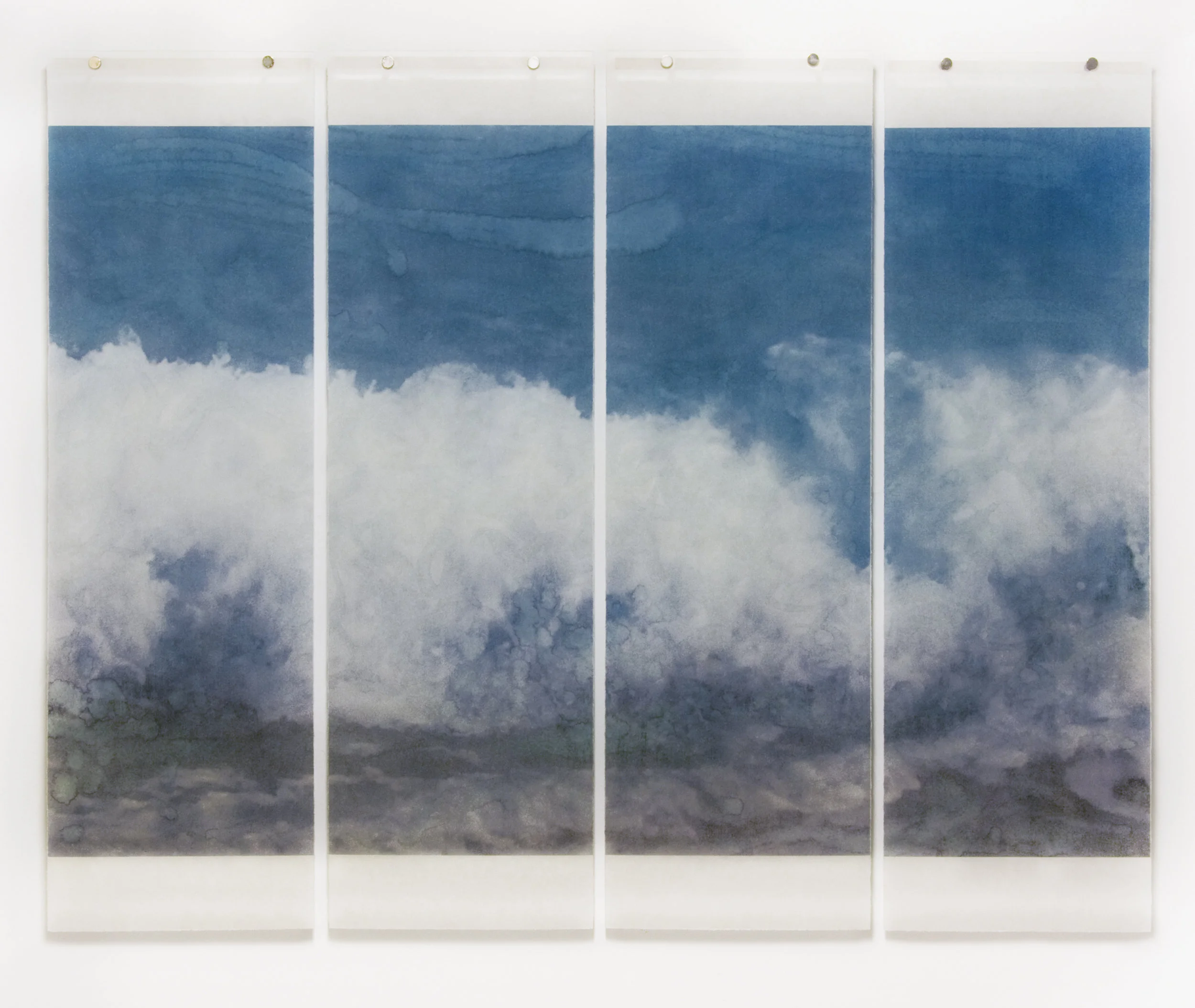 Warm Waters, No.31, 36" x 45.5", pigment ink on Japanese Kozo with encaustic medium