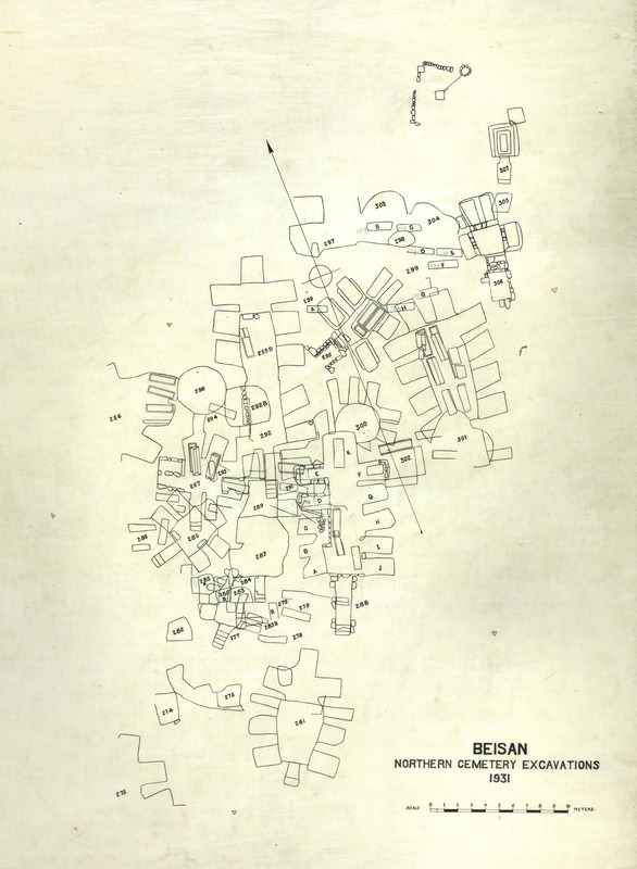 Plan of tombs excavated in 1931..