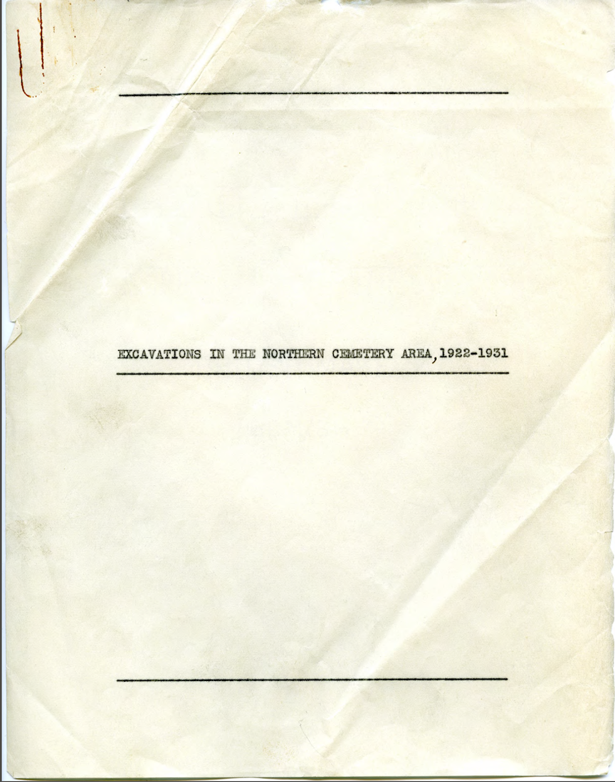 Front page of Fitzgerald's planned Northern Cemetery publication.