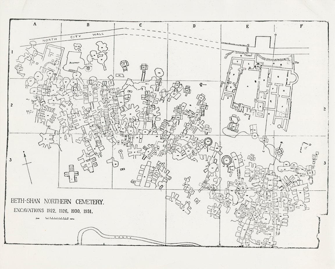 Complete plan of the Northern Cemetery, from Oren's publication.