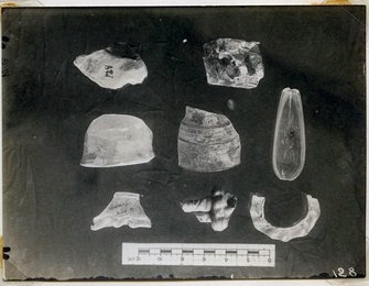Glass fragments from the vicinity of the south end of the Summit.