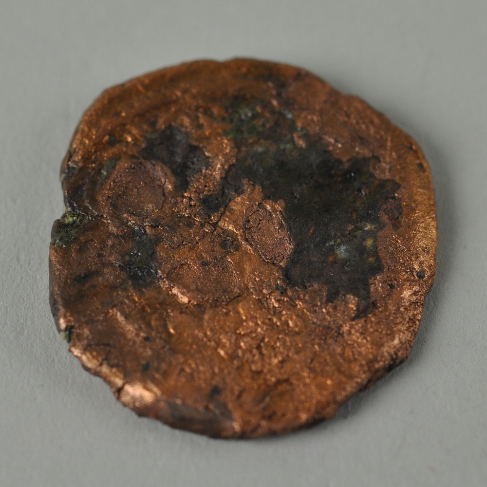 Copper Follis of a Byzantine Emperor from the Tel