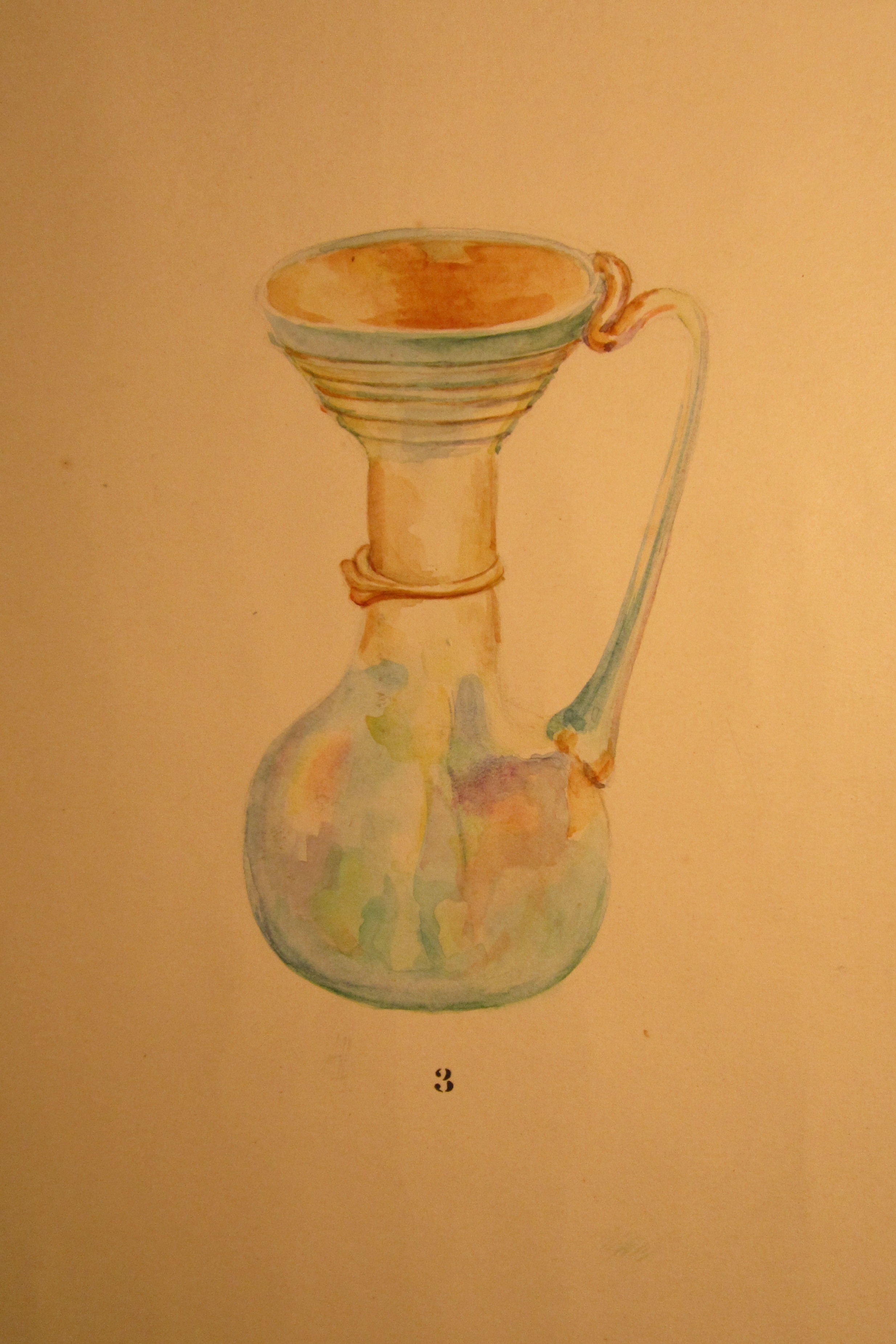 Watercolor of this jug, from the Rowe excavation watercolors.