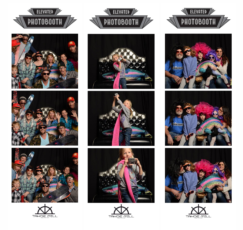 A collection of 2"x6" photo strips from the Tahoe Mill Spring Block Party