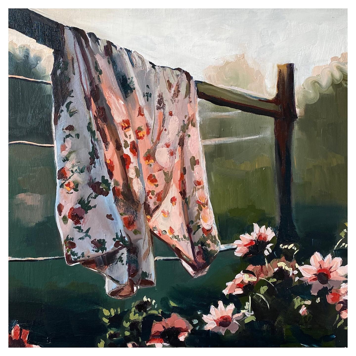 &ldquo;fresh air,&rdquo; finished just in time for #artawhirl this weekend 🙌

#artawhirl2023 #oilpainting #northeastminneapolis #mpls #minneapolis #mplsart #stilllife #flowerart #flowerpainting #flowers #northrupkingbuilding #clothesline #aireferenc