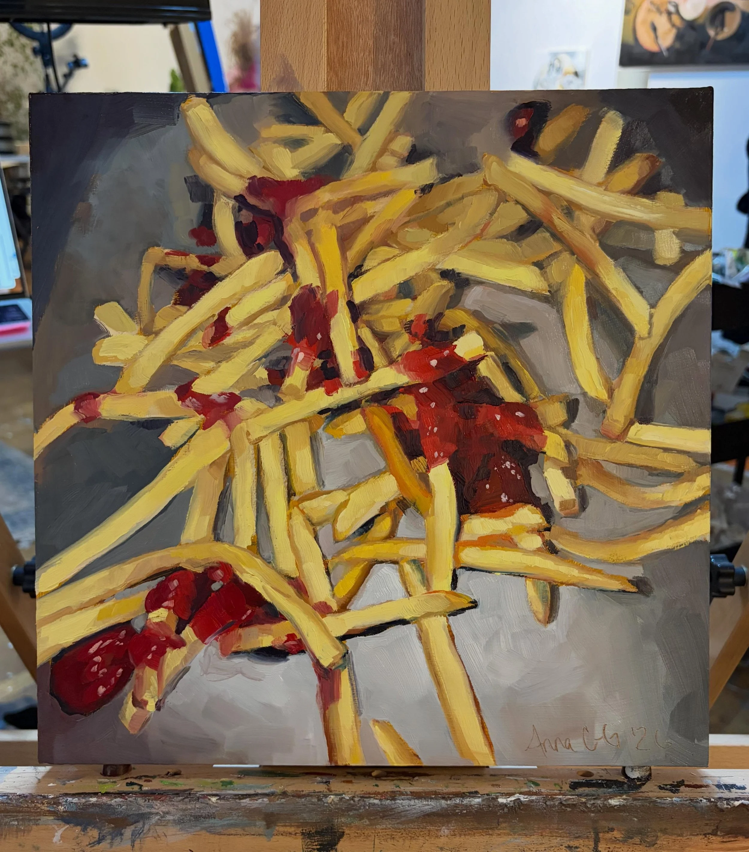 PARTY
New paintings by yours truly, opening saturday nov 14, 6-9pm at @gallery360mpls 🍟
come hungry