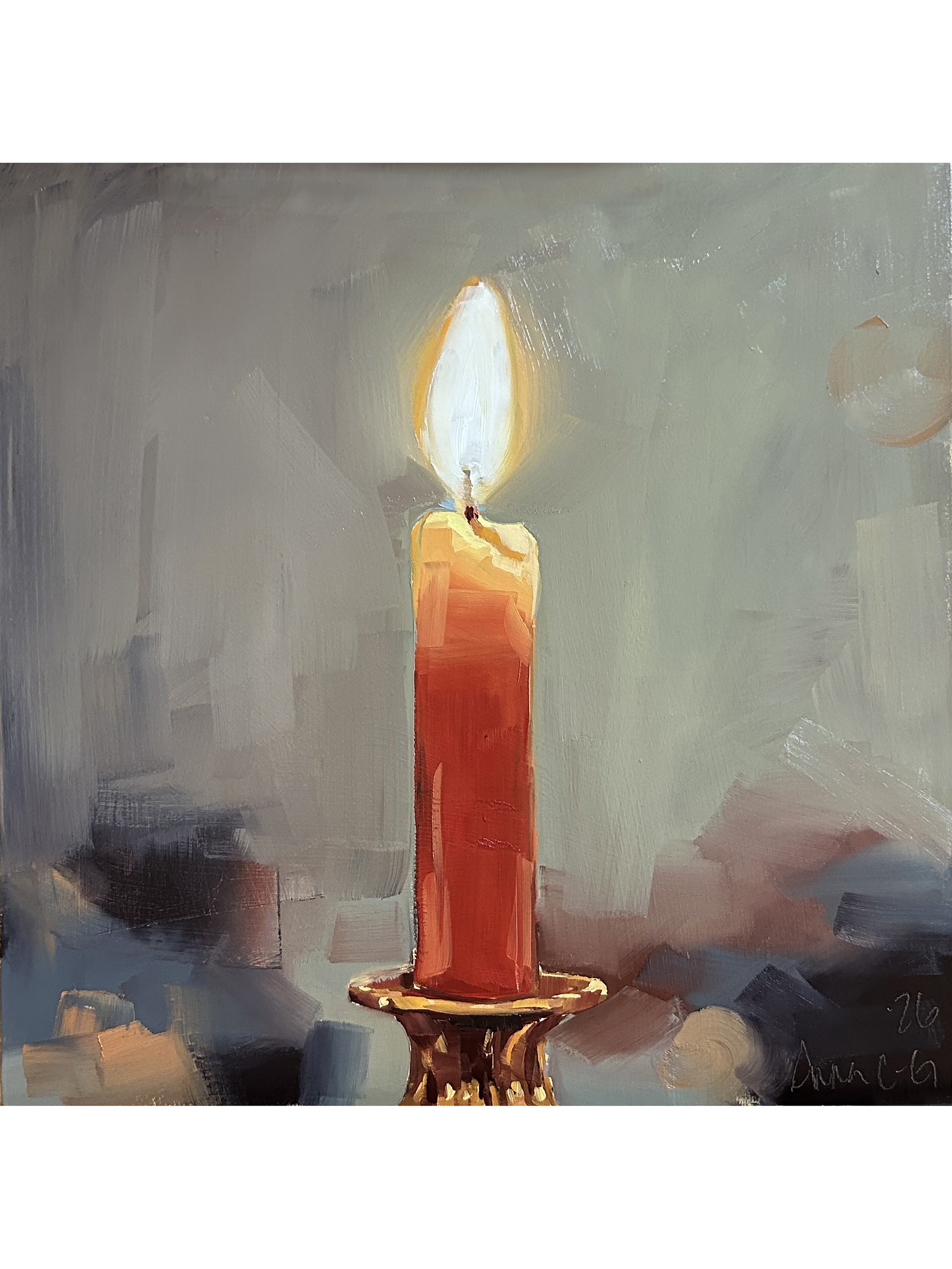 This is not a candle, 12"x12"