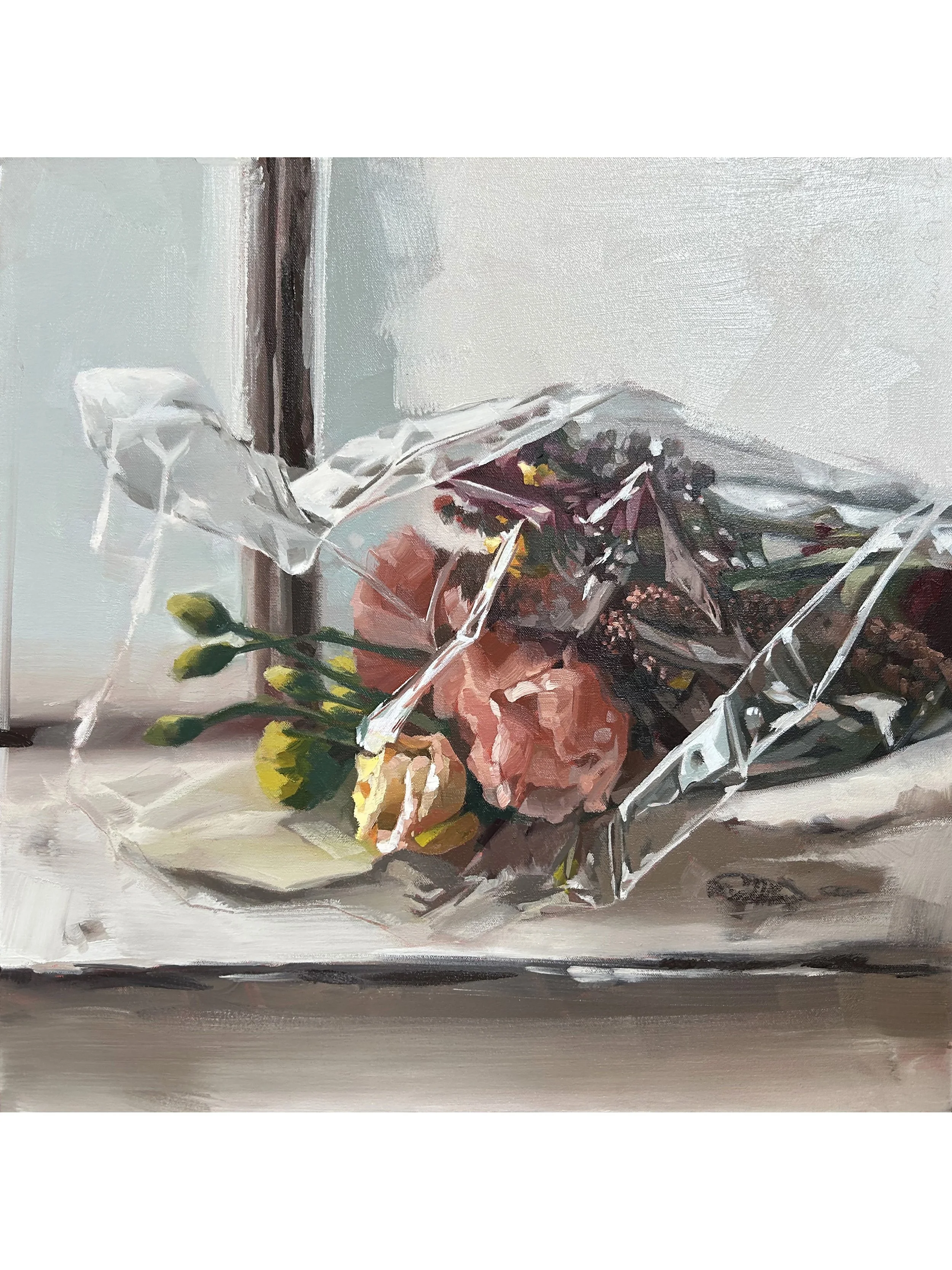 Protection (cellophane II), 24"x24"