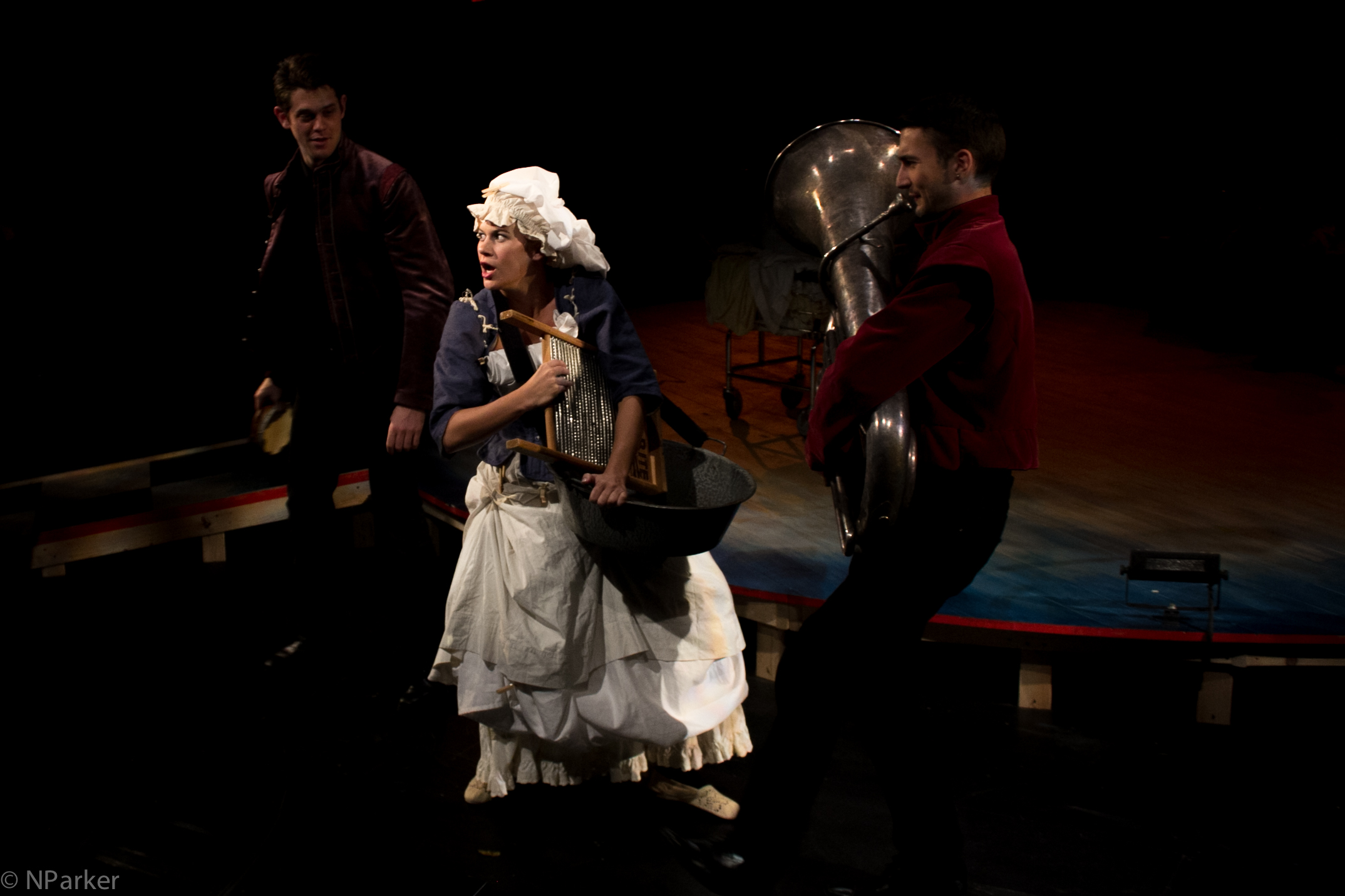 Tilly Boom (Sarah Halford) accompanied by Matt MacNelly and Andy Muelhausen.