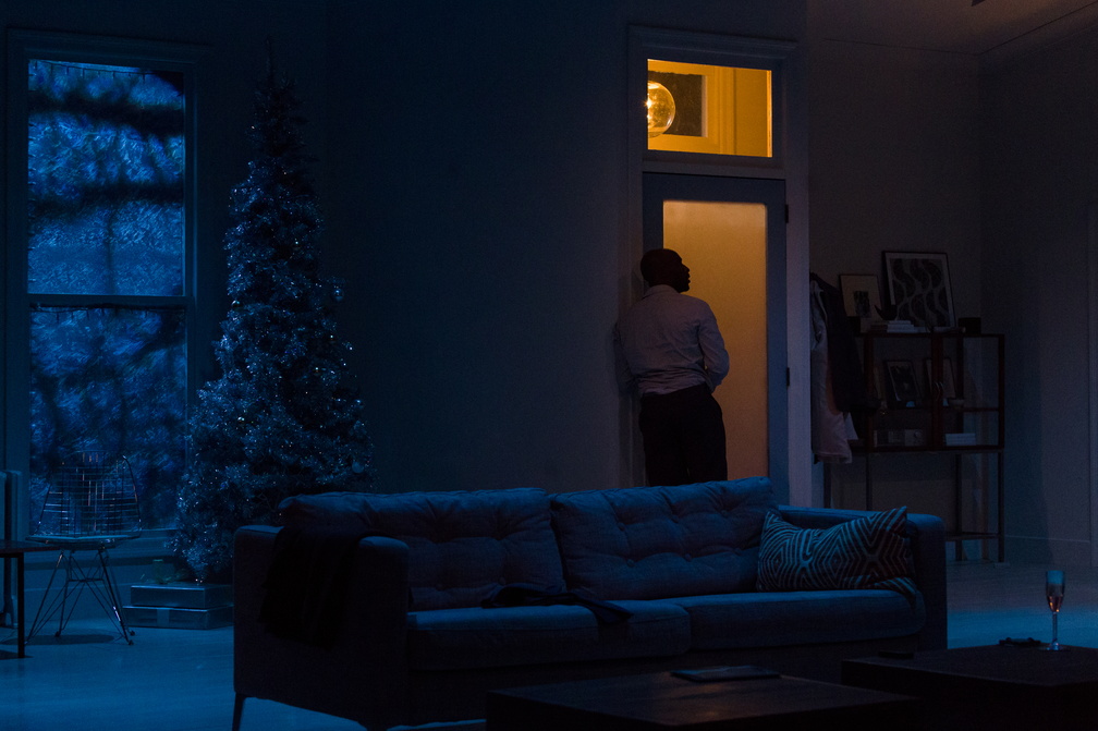 Torvald (Toby Onwumere) stands by the door as the fact that Nora has left sinks in.