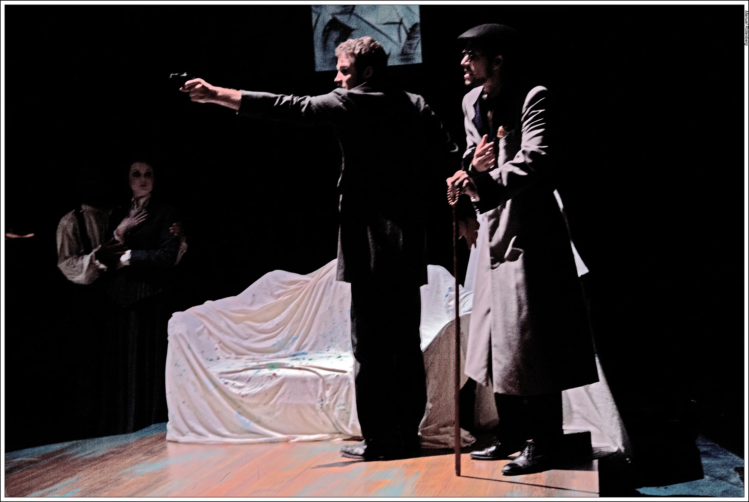 Casagemas (Michael Hammond) shoots Germaine and then himself.