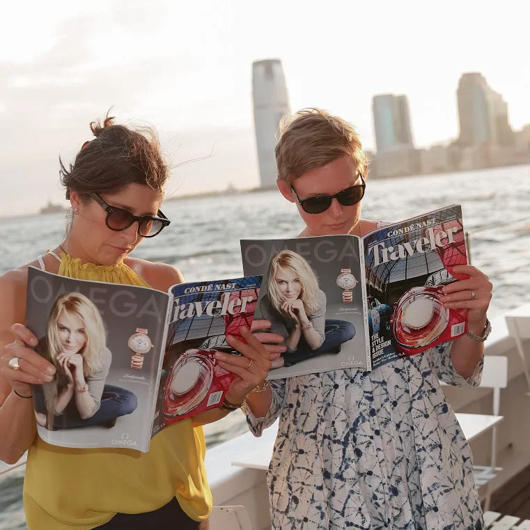 Pilar Guzman, Editor in Chief, and Yolanda Edwards, Creative Director, Condé Nast Traveler.