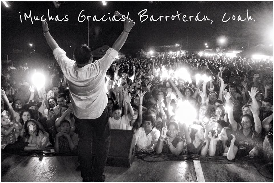 ¡Qué buen recibimiento tuvimos ayer por la noche en Barroterán, Coah.!
