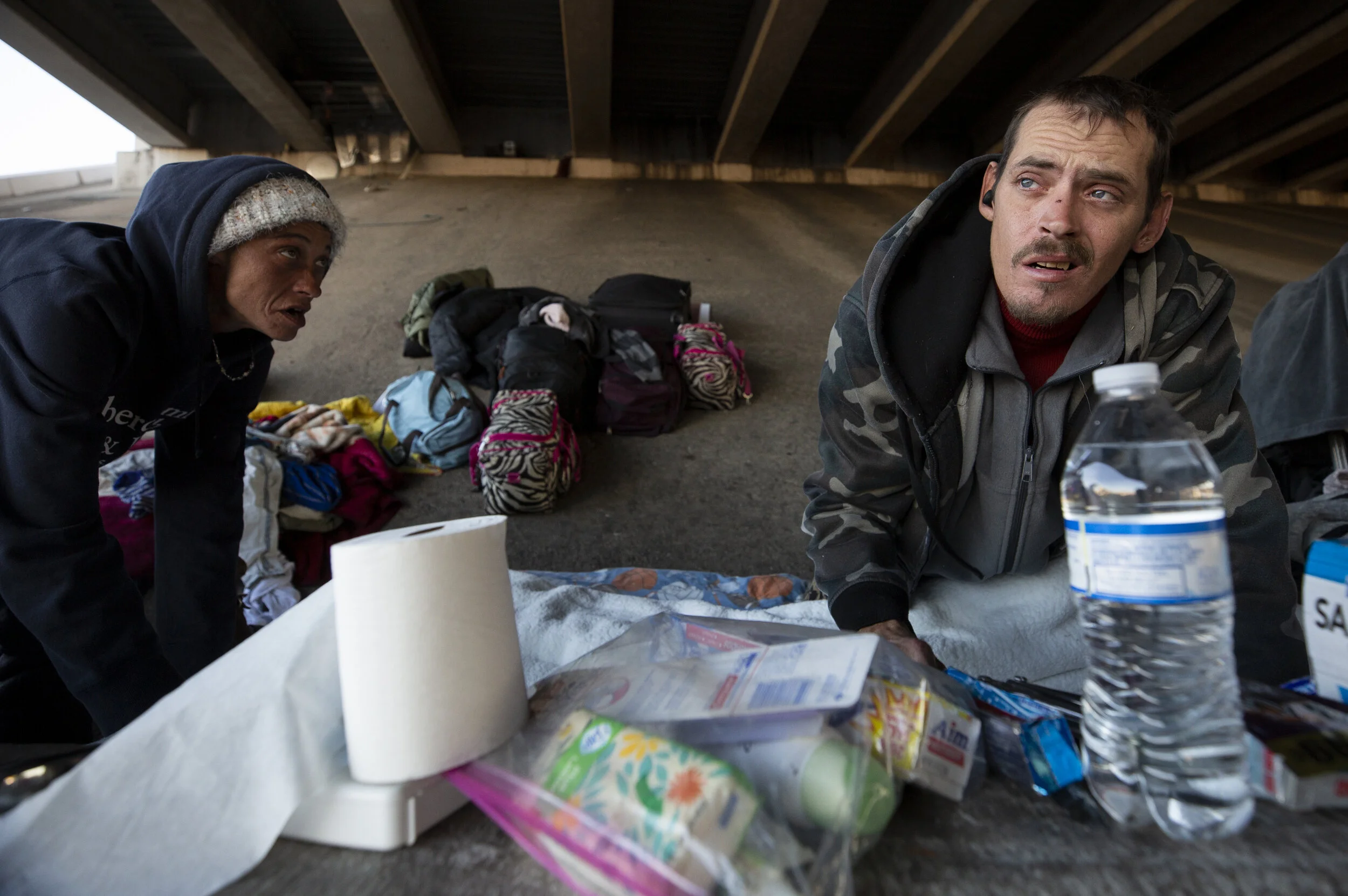  Fay and her husband have been living on the streets of Houston since Hurricane Harvey. Making it on the streets is a learning curve. Each one of Harris County’s 3,567 homeless people – especially the 1,515 unsheltered – has to learn the survival ski