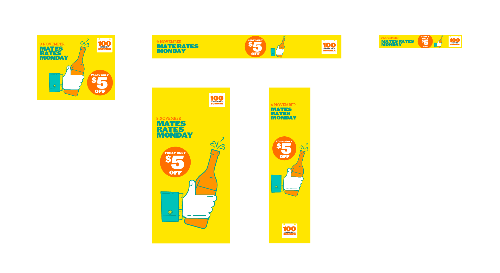 Example of a template supplied to third parties for media rollout (Offer layout)