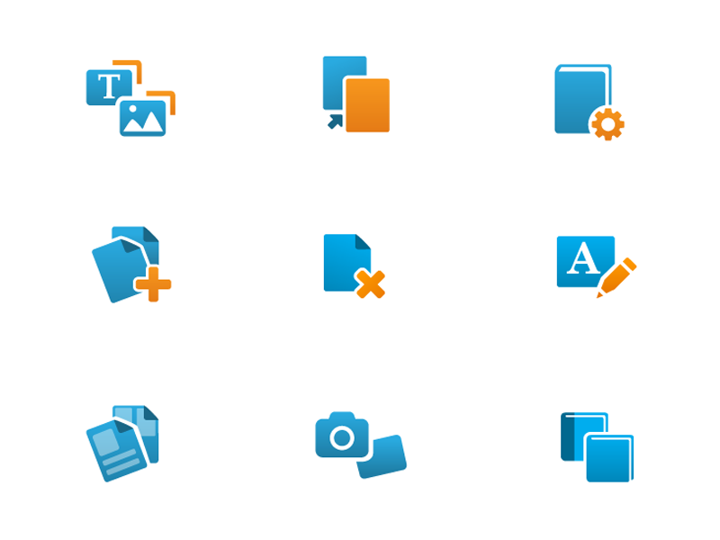 blurb software icons