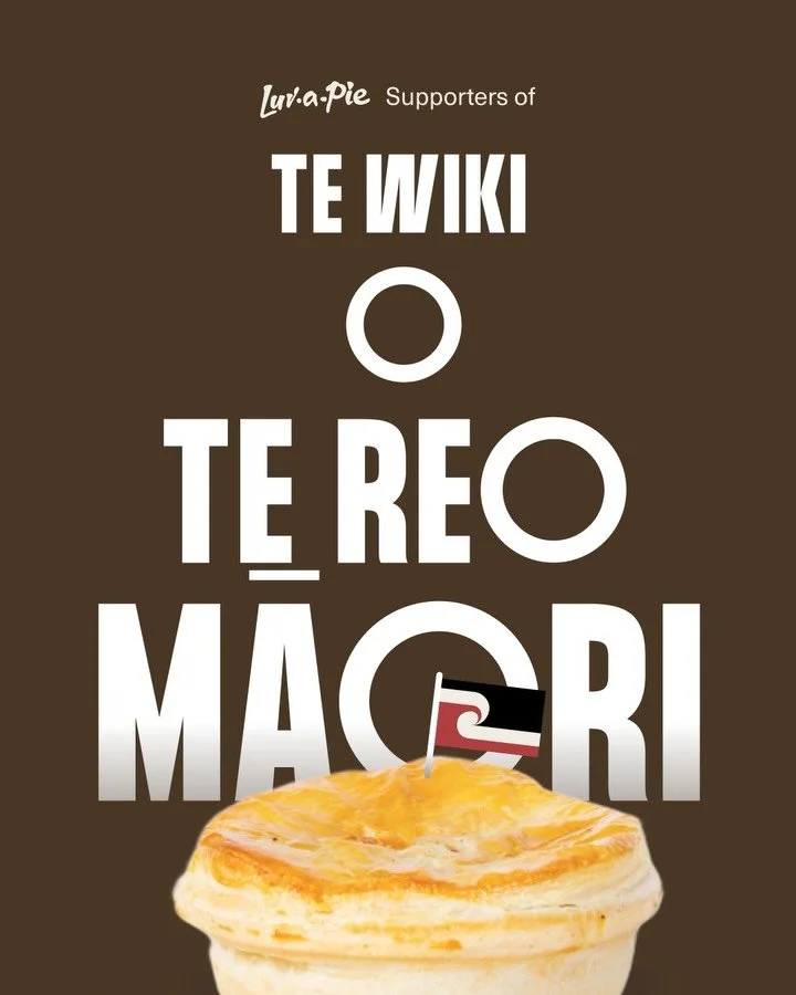Tino Pie 👀 &hellip; Te Wiki o te Reo Māori content for my favourite pie brand.

👇🏼
@luv_a_pie 
@luv_a_pie
@luv_a_pie 

Bit late on the post &mdash; heoi, everyday week is te wiki, nē? 
.
.
.
#Kai #MaoriDesign #TeAoMaori #BrandIdentity #Content #NZ