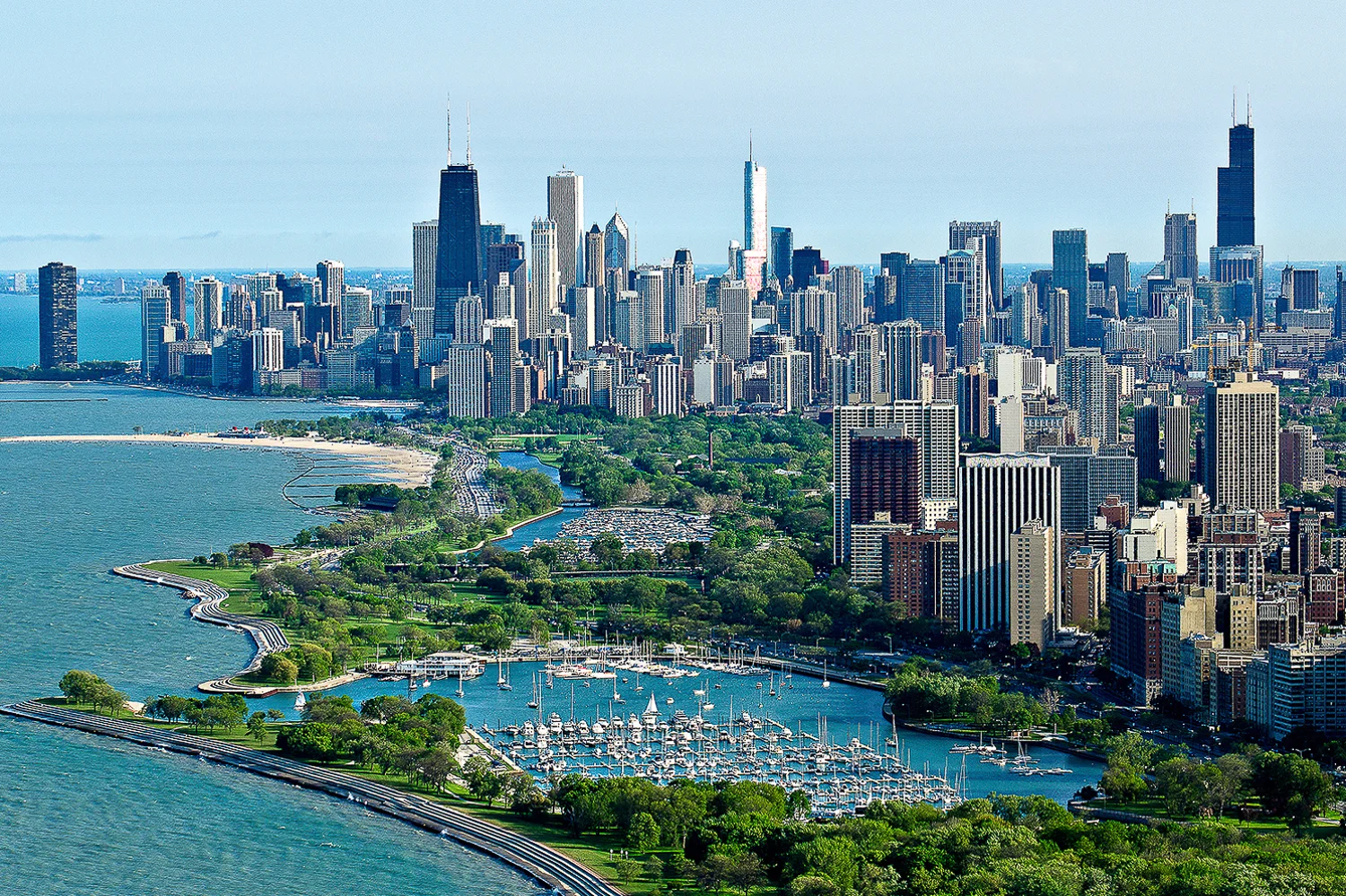 Image Title: Lincoln Park - Aerial Mat Sizes: 8x10, 11x14, 16x20 Float Mount Sizes: 12x18, 16x24, 20x30, 24x36, 28x42, 32x48, 36x54, 40x60