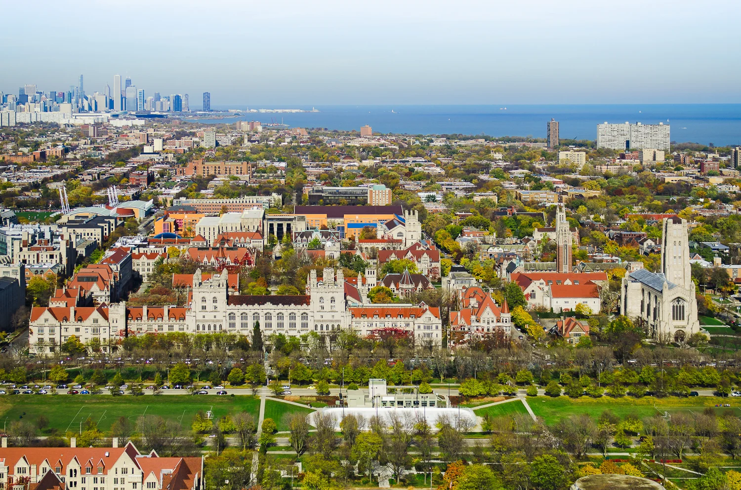 Image Title: University of Chicago - Aerial Mat Sizes: 8x10, 11x14, 16x20 Float Mount Sizes: 12x18, 16x24, 20x30, 24x36, 28x42, 32x48, 36x54, 40x60