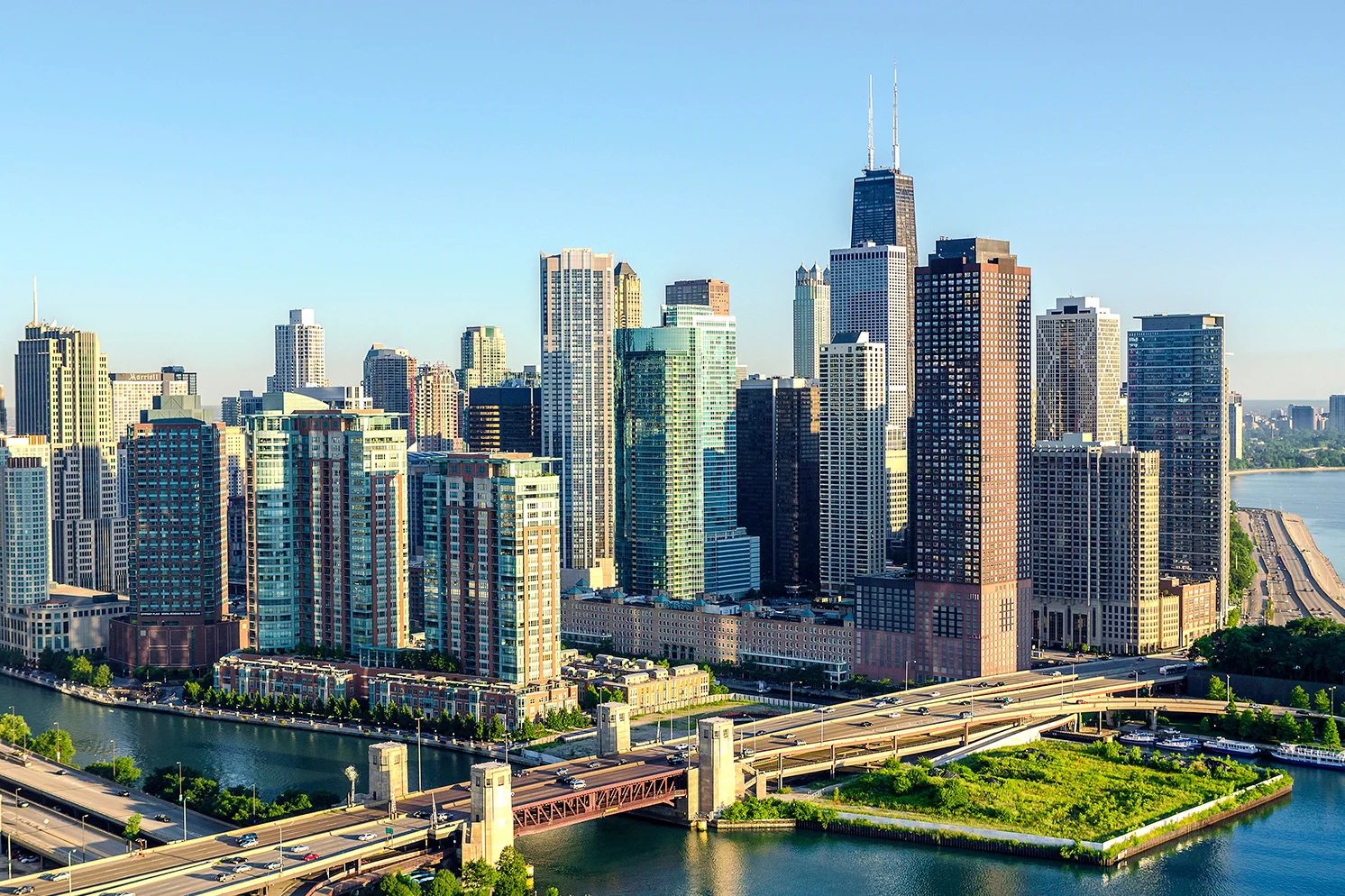 Image Title: South Streeterville - Aerial Mat Sizes: 8x10, 11x14, 16x20 Float Mount Sizes: 12x18, 16x24, 20x30, 24x36, 28x42, 32x48, 36x54, 40x60