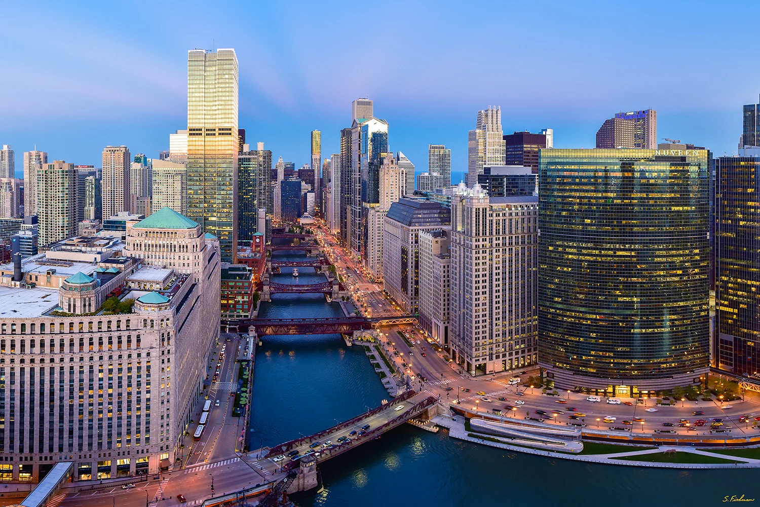 Image Title: Chicago River - River Bend 2017 Mat Sizes: 8x10, 11x14, 16x20 Float Mount Sizes: 12x18, 16x24, 20x30, 24x36, 28x42, 32x48, 36x54, 40x60