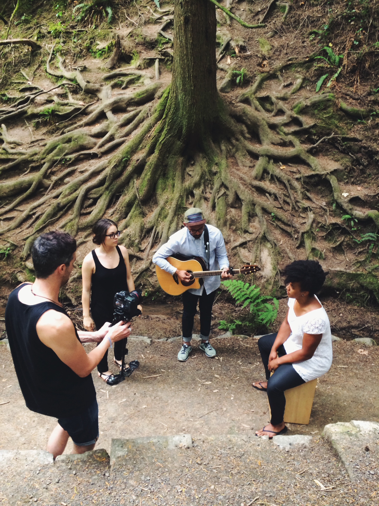 "Stay With Me" video shoot with Ian Pratt