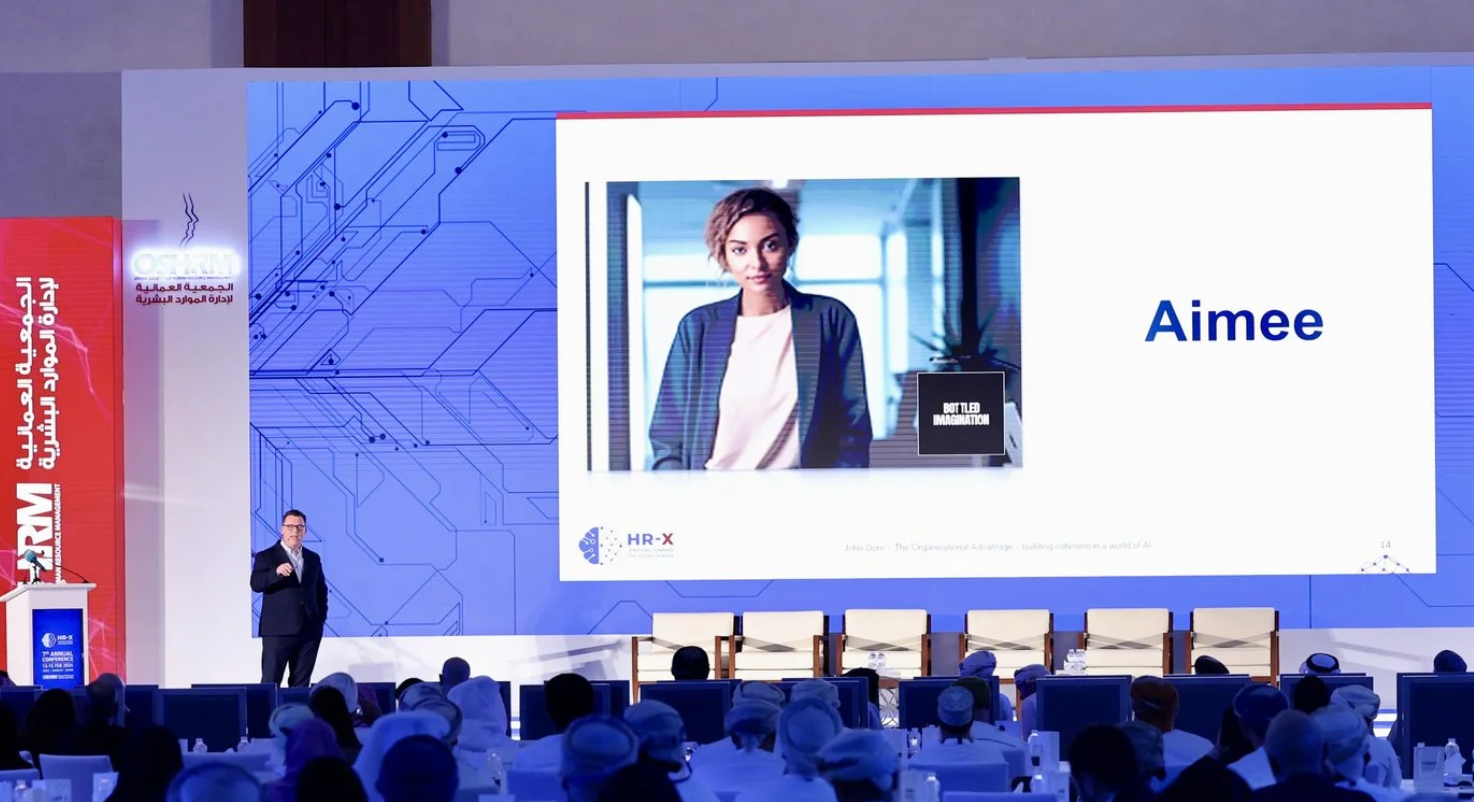 Speaking about the future of work in rainy Oman.