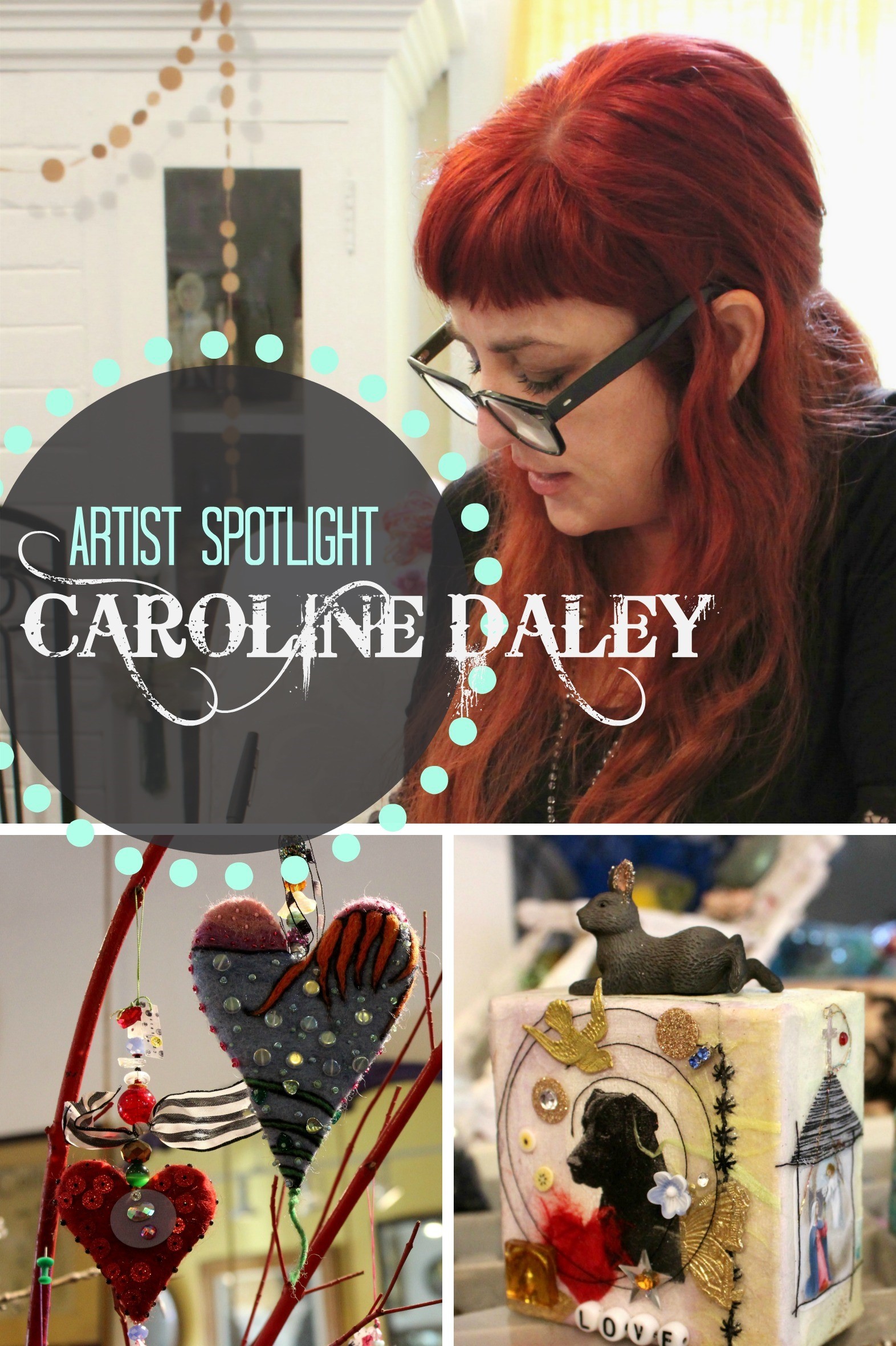 Mixed media artist Caroline Daley