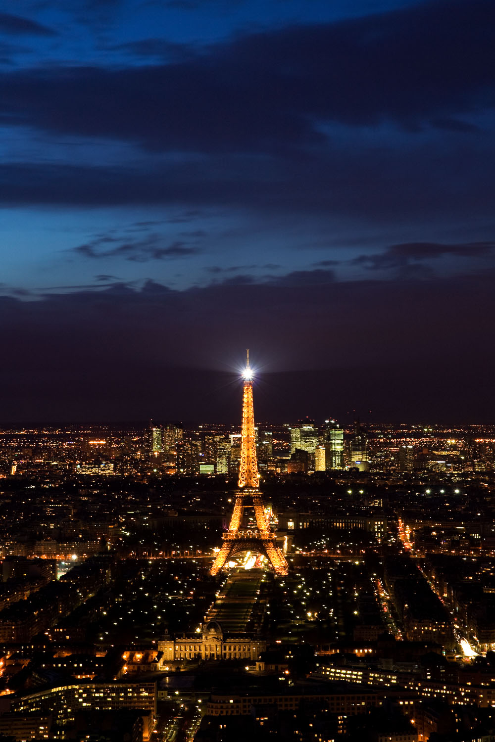 View of Eiffel Tower from Montparnasse Tower - Paris, France