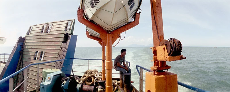 Onboard inter-island ferry from Sabang to Banda Aceh.