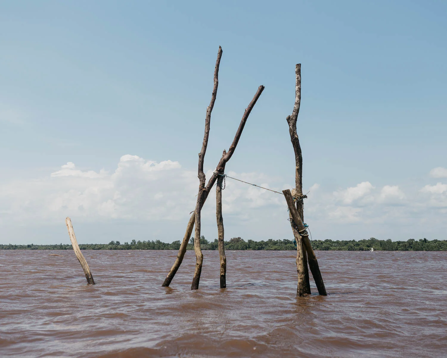 View of Mentaya River in Central Kalimantan.